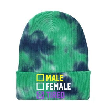 Funny Lgbt Pride Flag Non Binary Tie Dye 12in Knit Beanie