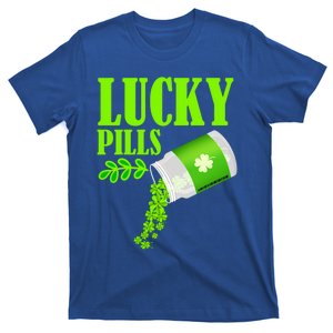 Funny Lucky Pills With Shamrock Clover St Patty's Day Cool Gift T-Shirt