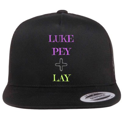 Funny Luke Pey + Lay Luke Pey Plus Lay Meme Flat Bill Trucker Hat