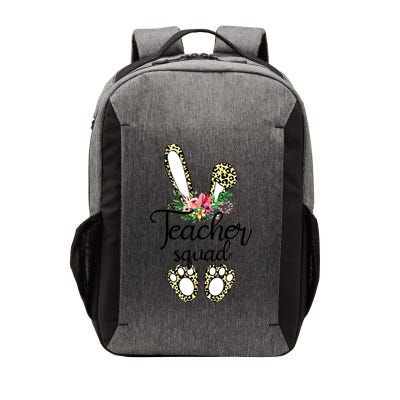 Funny Leopard Print Bunny Teacher Squad Happy Easter Day Cute Gift Vector Backpack