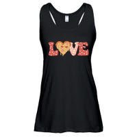 Funny Love Pizza Retro Valentine's Day Gift Ladies Essential Flowy Tank