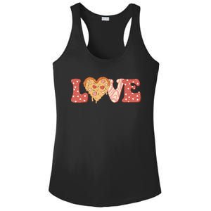 Funny Love Pizza Retro Valentine's Day Gift Ladies PosiCharge Competitor Racerback Tank