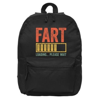 Fart Loading Please Wait Dad Joke 16 in Basic Backpack