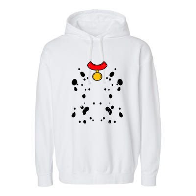 Funny Lazy Pretend Im A Dalmatian Halloween Costume Gift Garment-Dyed Fleece Hoodie