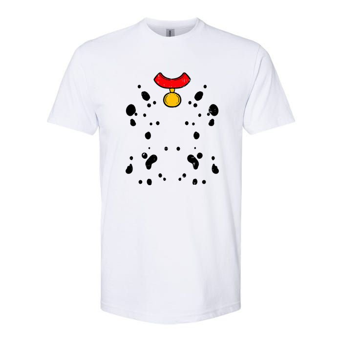 Funny Lazy Pretend Im A Dalmatian Halloween Costume Gift Softstyle CVC T-Shirt