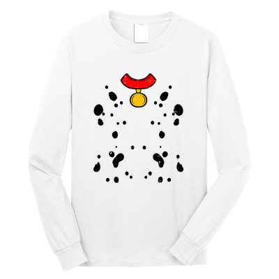 Funny Lazy Pretend Im A Dalmatian Halloween Costume Gift Long Sleeve Shirt