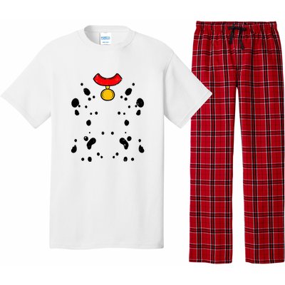 Funny Lazy Pretend Im A Dalmatian Halloween Costume Gift Pajama Set