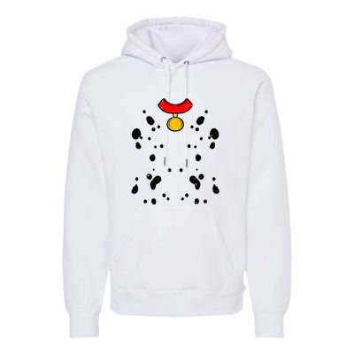 Funny Lazy Pretend Im A Dalmatian Halloween Costume Gift Premium Hoodie