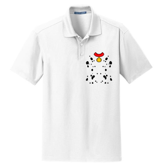 Funny Lazy Pretend Im A Dalmatian Halloween Costume Gift Dry Zone Grid Polo