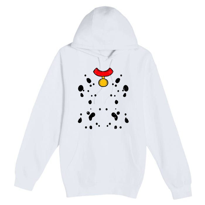 Funny Lazy Pretend Im A Dalmatian Halloween Costume Gift Premium Pullover Hoodie