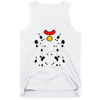 Funny Lazy Pretend Im A Dalmatian Halloween Costume Gift Tank Top