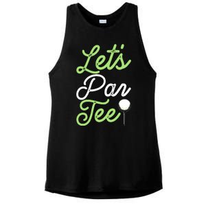 Funny Lets Par Tee Golf Tee Ladies PosiCharge Tri-Blend Wicking Tank