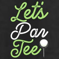 Funny Lets Par Tee Golf Tee 7 Panel Mesh Trucker Snapback Hat