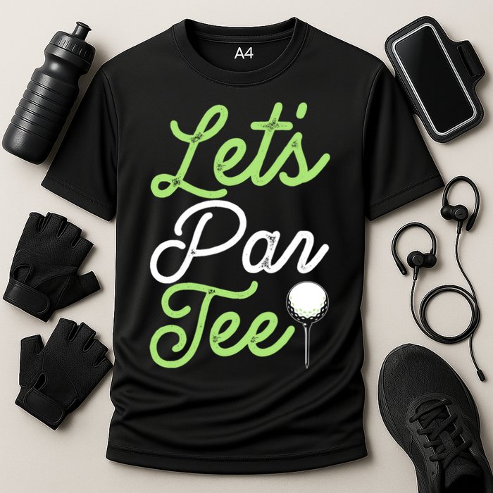 Funny Lets Par Tee Golf Tee Cooling Performance Crew T-Shirt