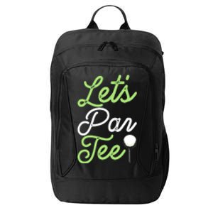 Funny Lets Par Tee Golf Tee City Backpack