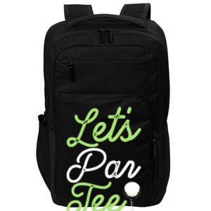 Funny Lets Par Tee Golf Tee Impact Tech Backpack