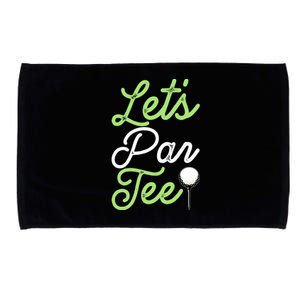 Funny Lets Par Tee Golf Tee Microfiber Hand Towel