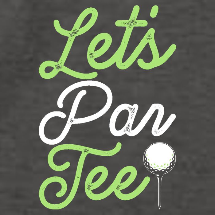 Funny Lets Par Tee Golf Tee Vector Backpack