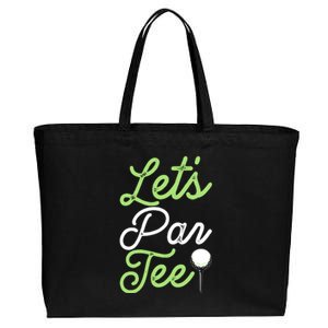 Funny Lets Par Tee Golf Tee Cotton Canvas Jumbo Tote