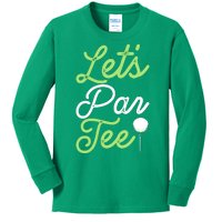 Funny Lets Par Tee Golf Tee Kids Long Sleeve Shirt