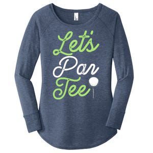 Funny Lets Par Tee Golf Tee Women's Perfect Tri Tunic Long Sleeve Shirt