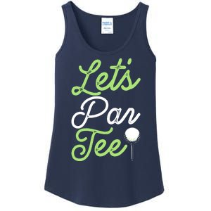 Funny Lets Par Tee Golf Tee Ladies Essential Tank