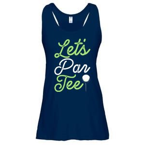 Funny Lets Par Tee Golf Tee Ladies Essential Flowy Tank