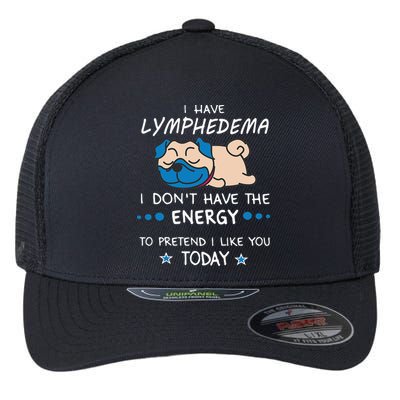 Funny Lymphedema Patients Awareness Lymphedema Warrior Flexfit Unipanel Trucker Cap