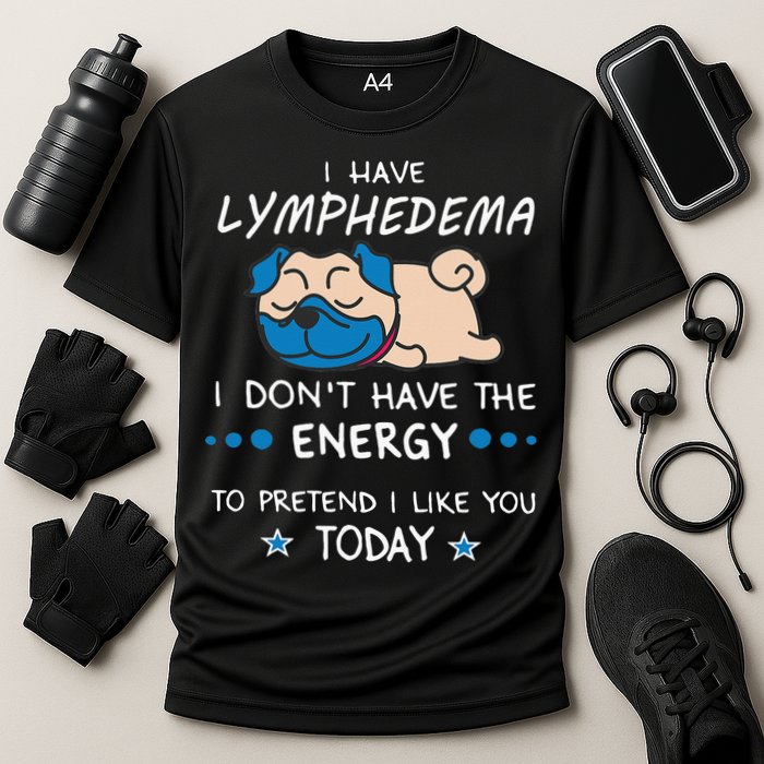 Funny Lymphedema Patients Awareness Lymphedema Warrior Cooling Performance Crew T-Shirt