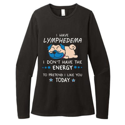 Funny Lymphedema Patients Awareness Lymphedema Warrior Womens CVC Long Sleeve Shirt