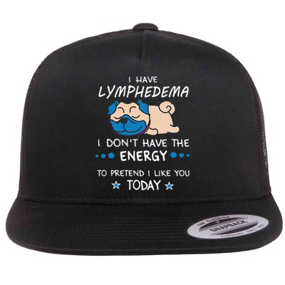 Funny Lymphedema Patients Awareness Lymphedema Warrior Flatbill Hat