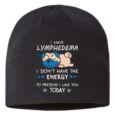 Funny Lymphedema Patients Awareness Lymphedema Warrior Sustainable Beanie