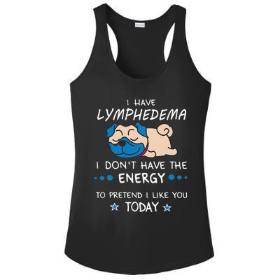 Funny Lymphedema Patients Awareness Lymphedema Warrior Ladies PosiCharge Competitor Racerback Tank