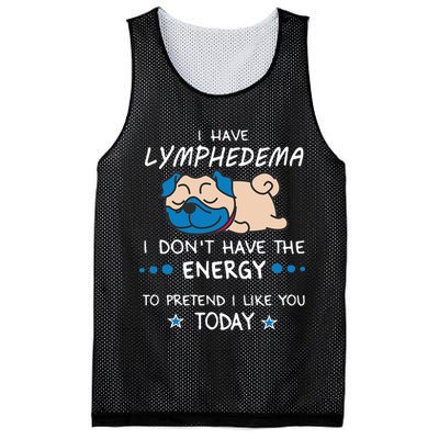 Funny Lymphedema Patients Awareness Lymphedema Warrior Mesh Reversible Basketball Jersey Tank