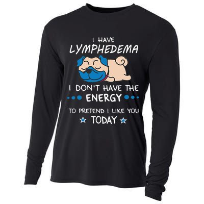 Funny Lymphedema Patients Awareness Lymphedema Warrior Cooling Performance Long Sleeve Crew