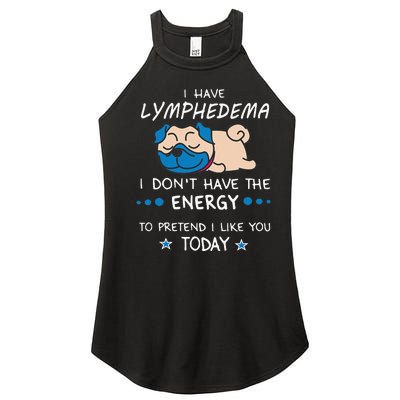 Funny Lymphedema Patients Awareness Lymphedema Warrior Women’s Perfect Tri Rocker Tank