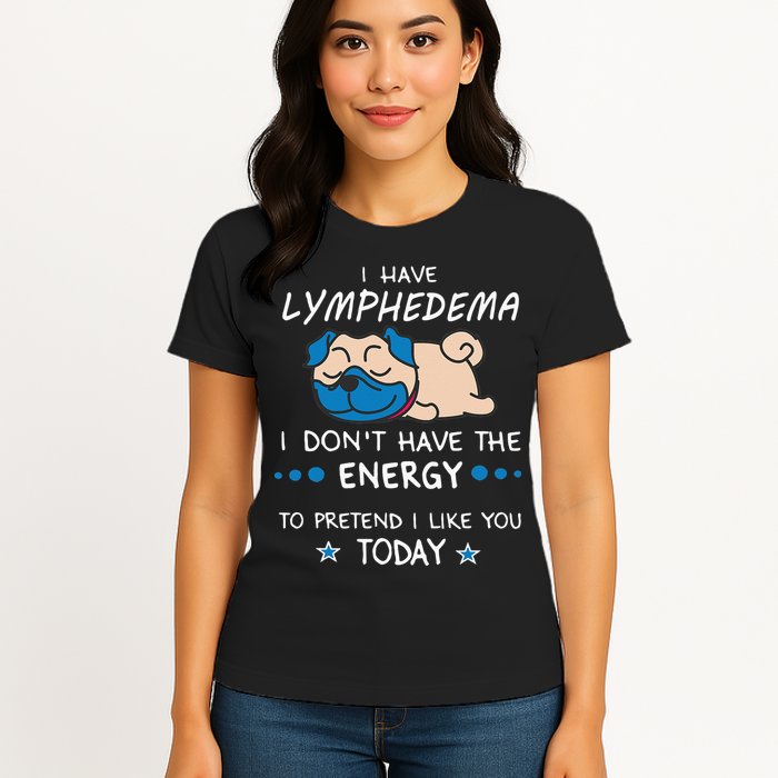 Funny Lymphedema Patients Awareness Lymphedema Warrior Womens T-Shirt