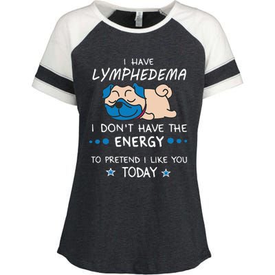 Funny Lymphedema Patients Awareness Lymphedema Warrior Enza Ladies Jersey Colorblock Tee