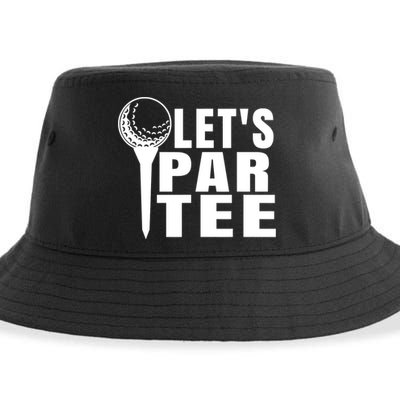 Funny Let's Par Tee Funny Golf For Golfer Partee Sustainable Bucket Hat