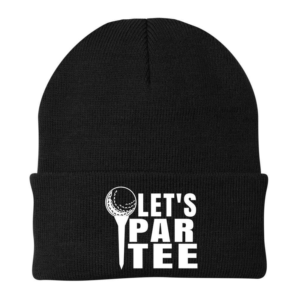 Funny Let's Par Tee Funny Golf For Golfer Partee Beanie
