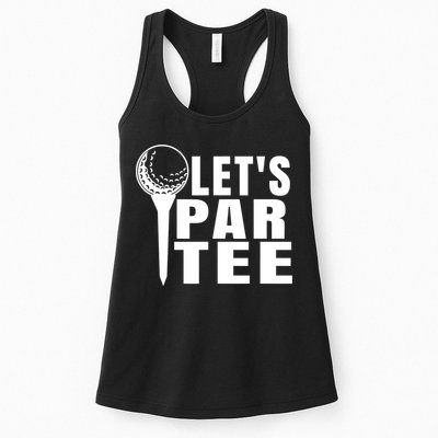 Funny Let's Par Tee Funny Golf For Golfer Partee Womens Tank Top