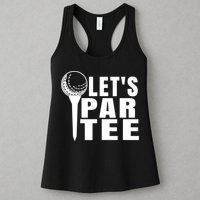Funny Let's Par Tee Funny Golf For Golfer Partee Womens Tank Top