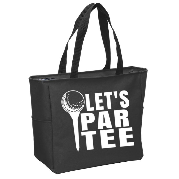 Funny Let's Par Tee Funny Golf For Golfer Partee Zip Tote Bag