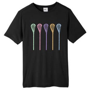 Funny Lacrosse Player Girl Gift Lax Sticks Cute Gift Tall Fusion ChromaSoft Performance T-Shirt