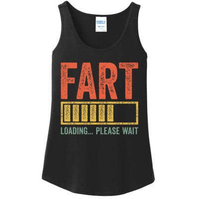 Fart Loading Please Wait Dad Joke Ladies Essential Tank