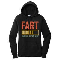 Fart Loading Please Wait Dad Joke Women's Pullover Hoodie