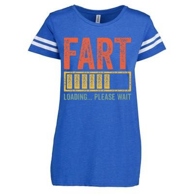 Fart Loading Please Wait Dad Joke Enza Ladies Jersey Football T-Shirt