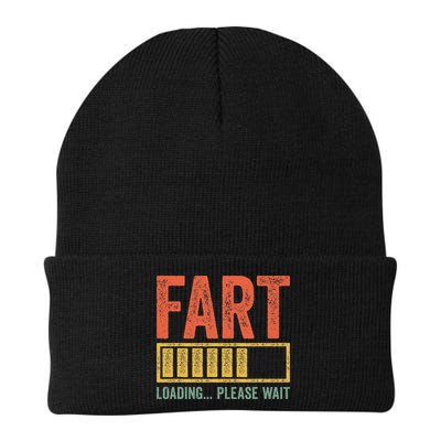 Fart Loading Please Wait Dad Joke Fathers Day Knit Cap Winter Beanie