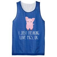 Freaking Love Pigs Gift Cute Pig Saying Gift Mesh Reversible Basketball Jersey Tank