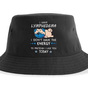 Funny Lymphedema Patients Awareness Lymphedema Warrior Sustainable Bucket Hat